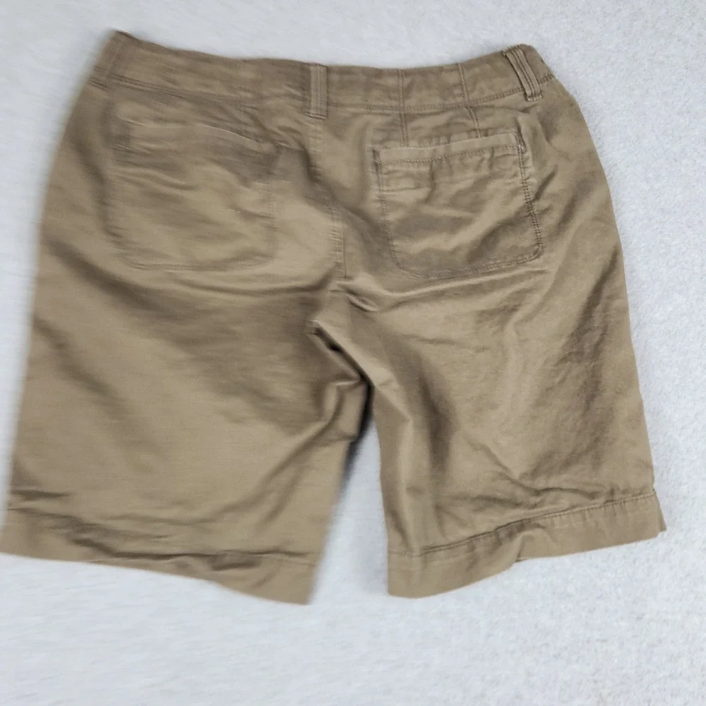 Old‎ Navy Perfect Bermudas Shorts Womens Size 10 Brown Low Rise Khaki Stretch